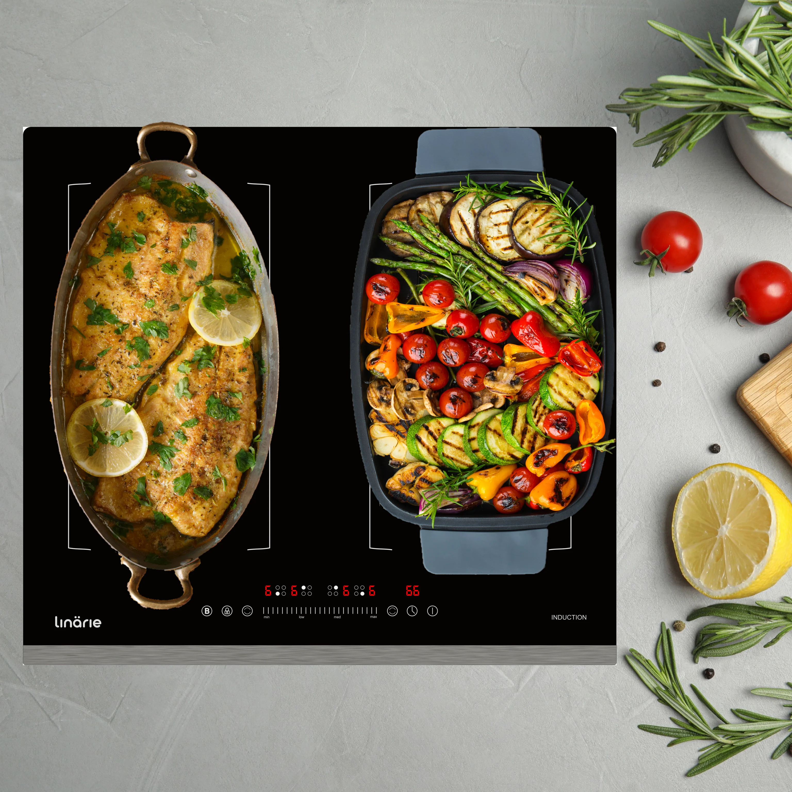 Dijon 60cm 4 Zone Induction Cooktop with Dual Flex Zone LS60I2F - Image 3