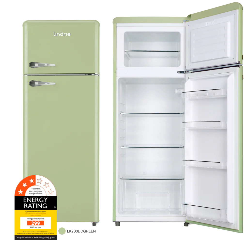 Valloire 209L Green Retro Top Mount Fridge LK200DDGREEN [PRE ORDER] - Image 12