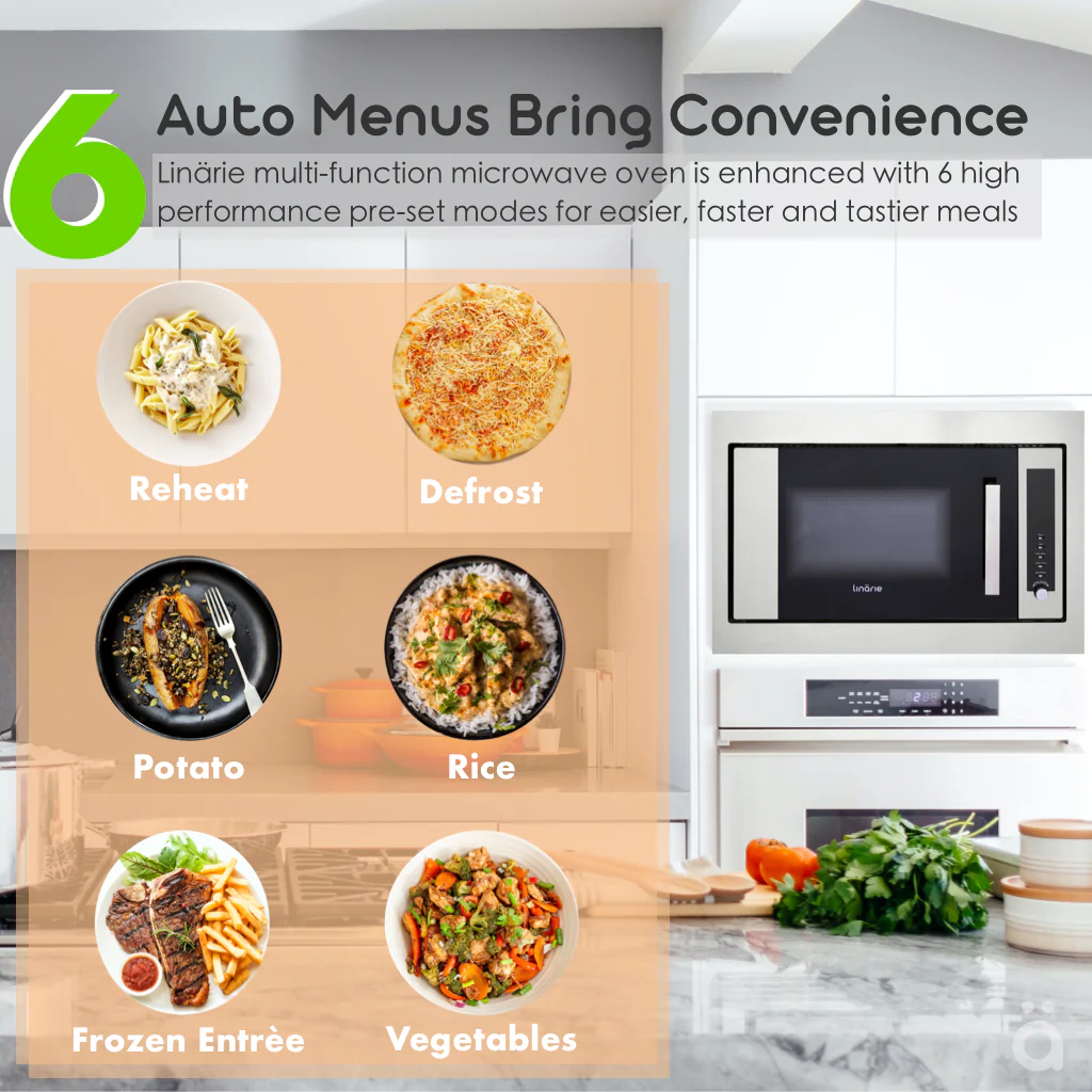 Porto 30L Convection Grill Combi Benchtop Microwave in Stainless Steel LJMO30CX  [only available in QLD/SA and WA] - Image 4
